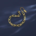 Big SP-LAM Fashion Chain Link Female Bracelets 2020 Stainless Steel Big Hole Lin Chains For Women