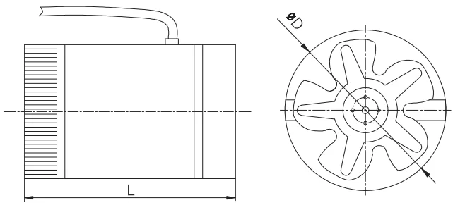 Inline Duct Fan, FENGDA, ETL, 280, CFM - detail 8