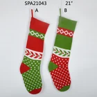 Christmas Stocking 2020 Cheap Christmas Hanging Decoration Navidad Knit Sock Stocking In Bulk