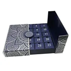 25 Box Box Gift Box 25 Days Custom Beauty Advent Calendar Box Sliver Foil Eid Gift Box