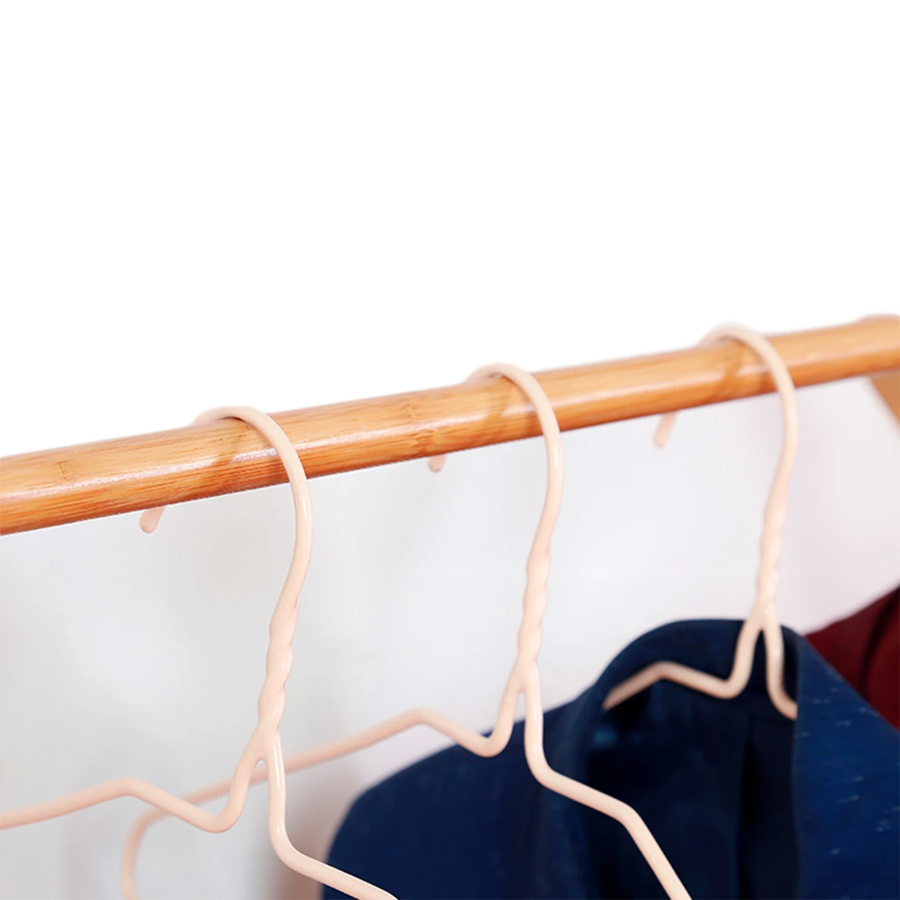 Coat Stand Bamboo Garment Clothes Hanging Rail 6 Hooks Shoe Rack Hat Hanger Laundry Storage Shelves