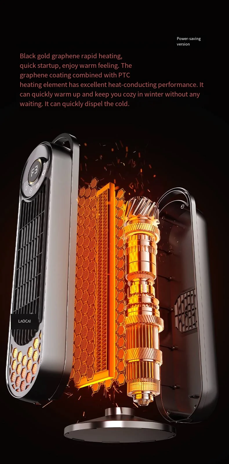 Electric Heater, 2000W, PTC, Portable - detail 8