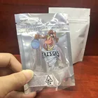 Smell Proof Packaging Bag Gummy Candy 3.5g 7gm Weed 14 Grams Packages Custom Glossy Smell Proof Mylar Bags