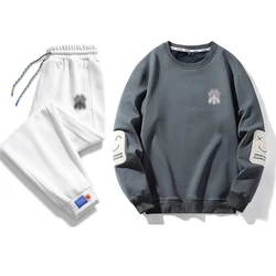 Custom Logo Tech Fleece Fall Sports Suit 100% Cotton Outdoor Sportswear Jogging Men'S Tracksuit