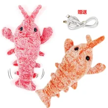 New Electric Lobster USB Charging Simulation Jumping Shrimp Electric Pet Teasing Toy Manufacturer Direct Supply