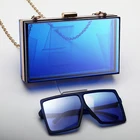 Hot Sale Clutch Bag Set Clear Acrylic Box Square Luxury Purse and Handbags Sets Matching Sunglasses
