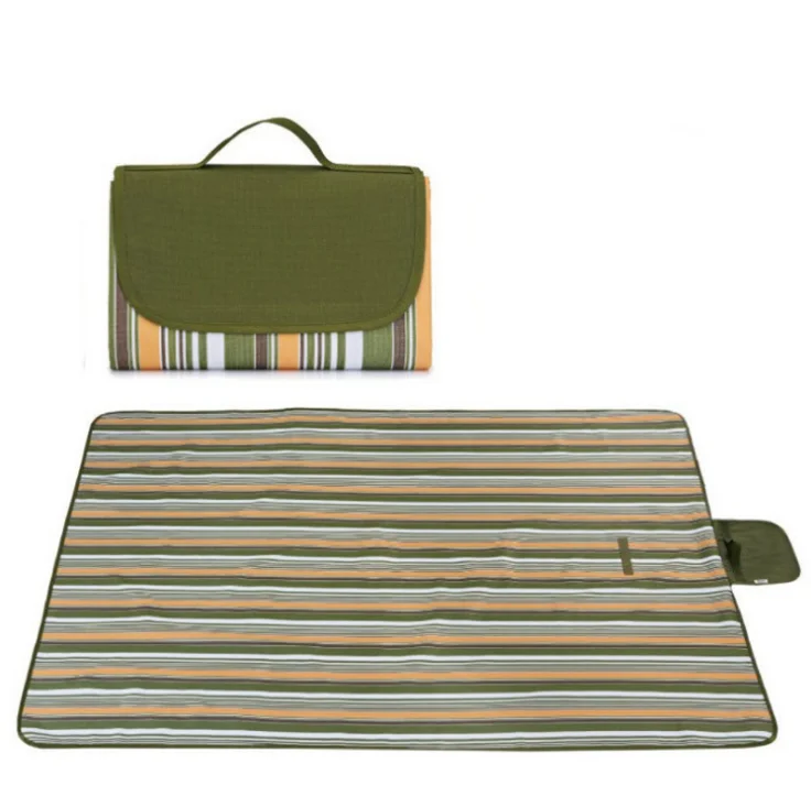 custom logo beach travel picnic blanket rug thick oversized handy camping mat