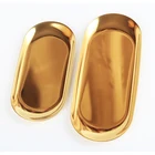 Tray Trays Jewelry Try Beautiful Rose Gold Oval Shape Tray Rolling Trays Jewelry Try Display Tray
