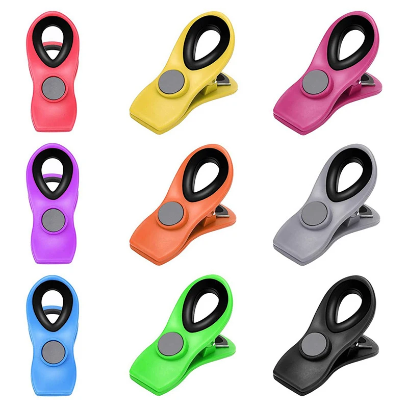 Magnetic Sealing Food Clips Plastic Clips for Food and Kitchen Storage Chip and Snack Bag Clips