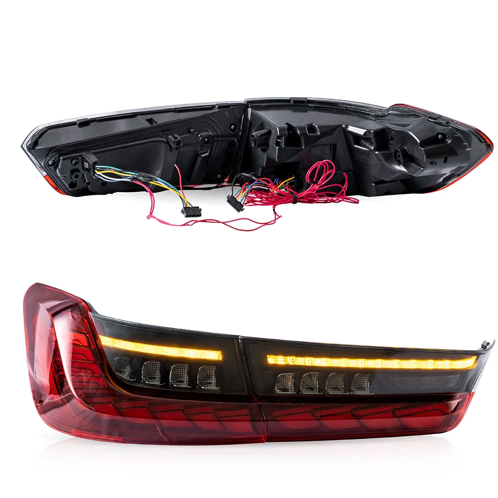 product modified dragon scale style led taillight tail light for bmw 3 series g20 320i 2019 taillight assembly g80 lci rear lights-8