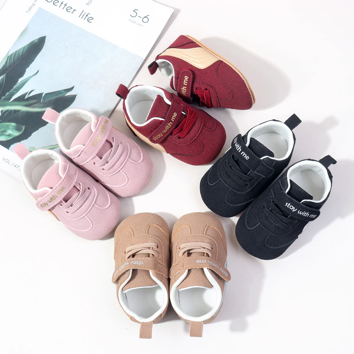 Latest Cute Safety Infant Shoes Anti-slip TPR Soles Fashionable Comfortable Pre Walker Baby Casual Shoes details
