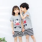 Summer Summer Pajamas Set Kids Wholesale Casual Children's Kids Boy's Summer Short Sleeve Cotton Pajamas Clothing Sets