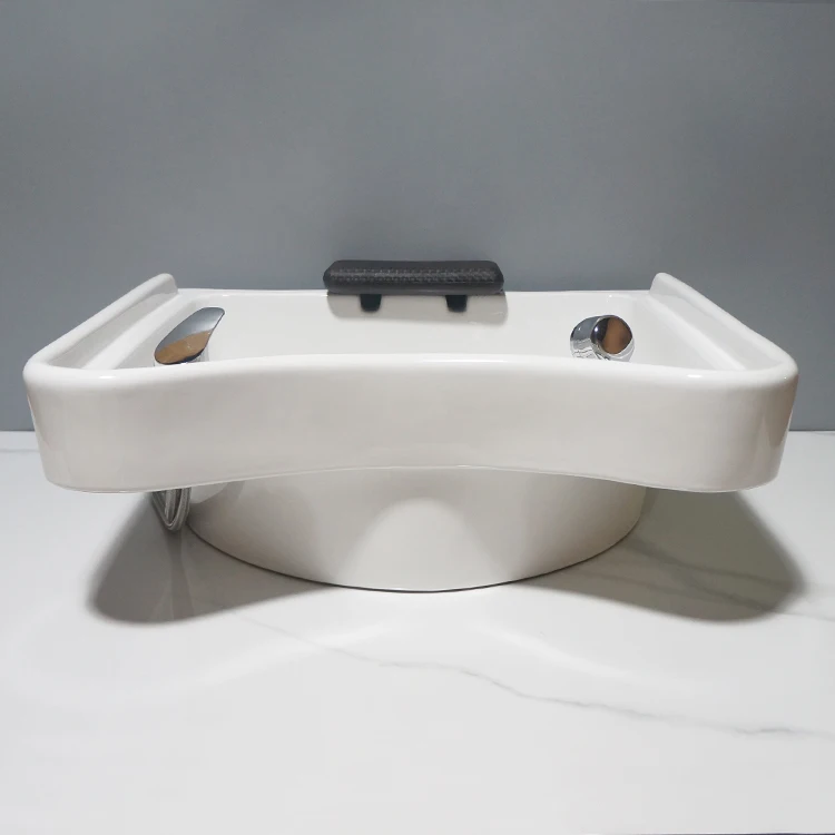 New Design Ceramic Hair Beauty Salon Furniture Equipment Set Hair Washing Equipment Salon Shampoo Bowl Sink supplier