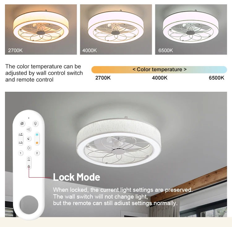 Ceiling Fan, 220, iron+fabrics, MD8112 - detail 14