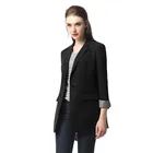 Women's Long Suit Suit Flange Long Black Suit Can Be Wholesale
