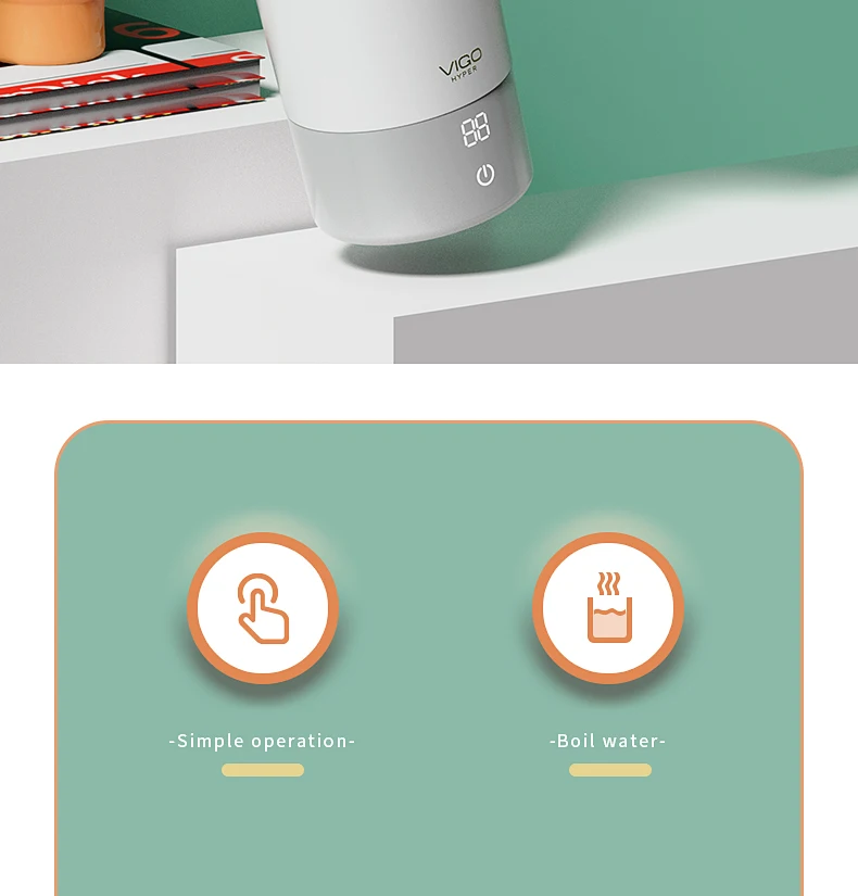2023 Heating Vacuum Termo Coffee Kettle Electric Mug Warmer Smart Coffee Mug Warmer Cup details