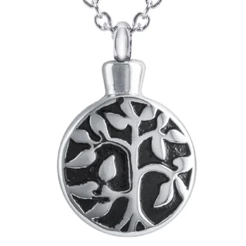 hot sell family tree of life cremation pendant 925 sterling silver urn necklace jewelry