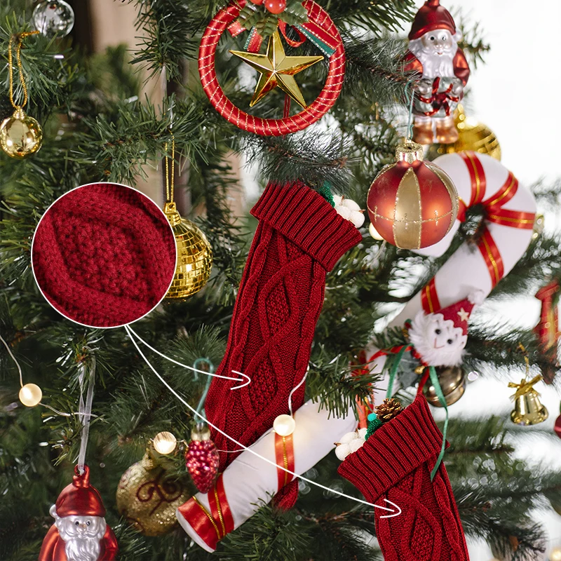 Home Hanging Gift Socks Decoration Stocking Xmas, Wholesale Merry Christmas Stocking Santa Socks, Blank Santa Sock