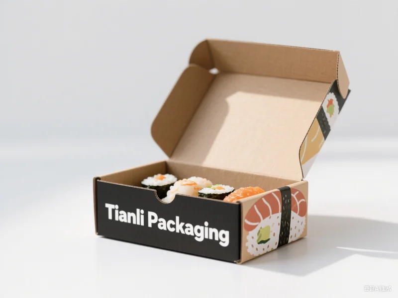 product popular custom logo sushi packaging newest design take away take out food sushi box with paper divider greaseproof tissue paper-5