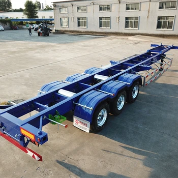 20ft 40ft Skeleton Trailer Container Skeleton Truck From China Manufacture Semi-trailer