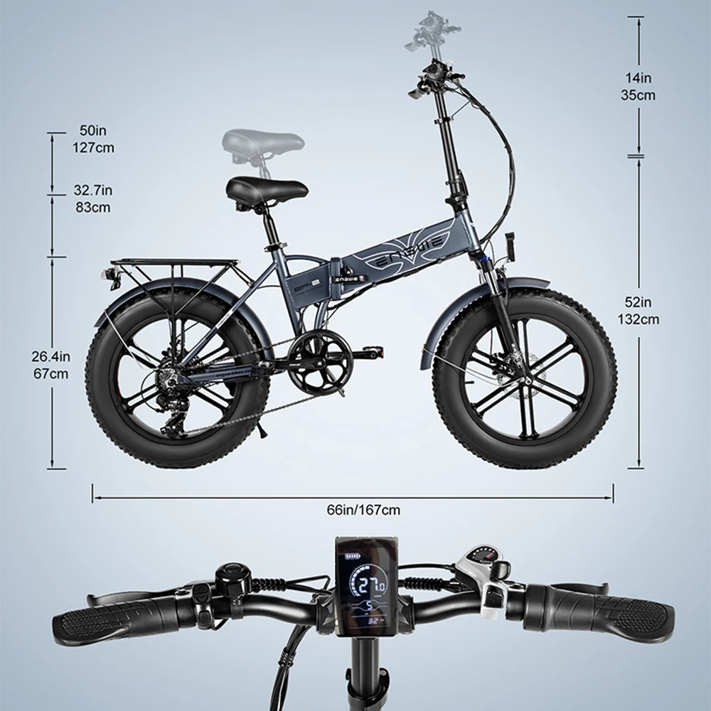 Poland Hot Sale ep2 Pro Ready Stock 250W Brushless Motor Electric Folding Bike 20 Inch