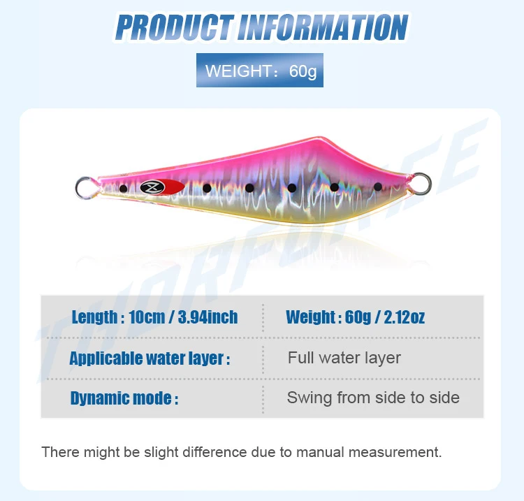 Epoxy Jigs Hard Body 60g 100mm Oem Artificial Epixy Resin Lure Metal