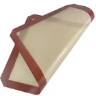 Hea Resistance Easy Clean-Up Nonstick Round Silicone Baking Mat Transparent
