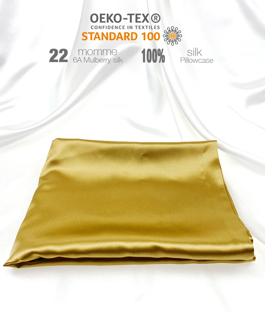 China Wholesale Anti Bacterial 100% Mulberry Silk Plain Satin Pillow Case Pillowcase set For Bulk
