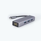 Usb Custom Logo OEM ODM USB C To USB 3.1 Hub 10M 1000M Gigabit RJ45 LAN Network Converter Ethernet Adapter