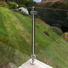 Glass PTJ Most Purchased Stainless Steel Glass Railing Balcony Square Glass Clamp