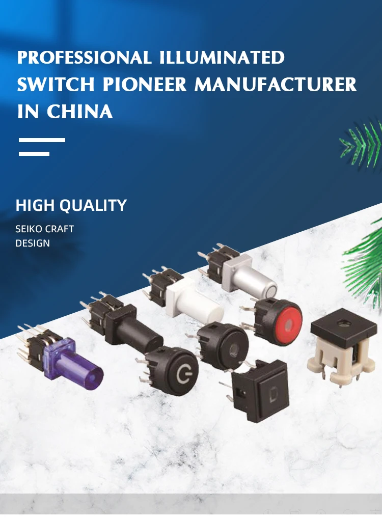 Lakeview Series TL2  50mA 12V DC Various caps are available Red green blue yellow white lights smd tact switch