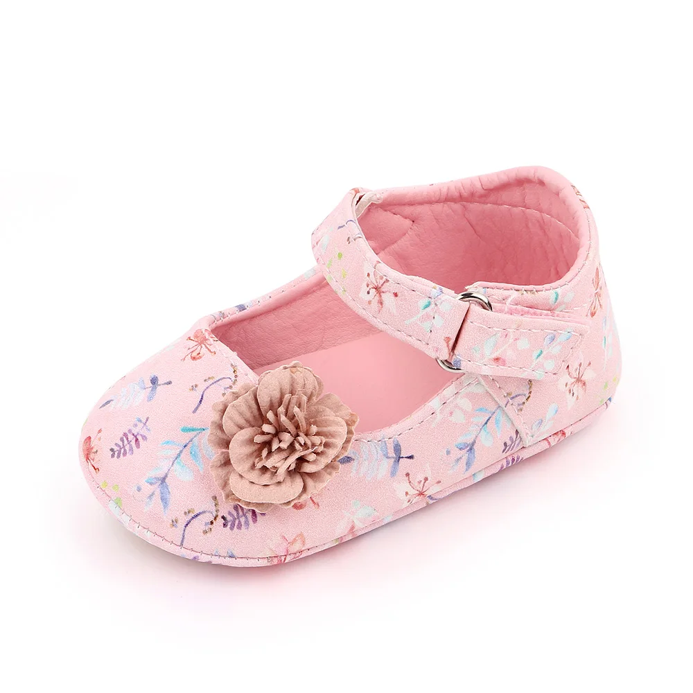 Beautiful Floral Princess Shoes for Newborn Baby 2025 Infant Toddler Breathable Shoes supplier