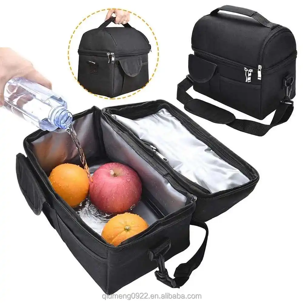 Lunch Bag Large Insulated Thermal Cool Hot Food Storage Tote Box Adult Kids Portable Insulation Bag Leakproof Lunch Storage Bag