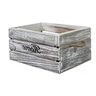 Box Wooden OEM Logo Household 3 Set Wood Gift Box Tray Wooden Storage Basket