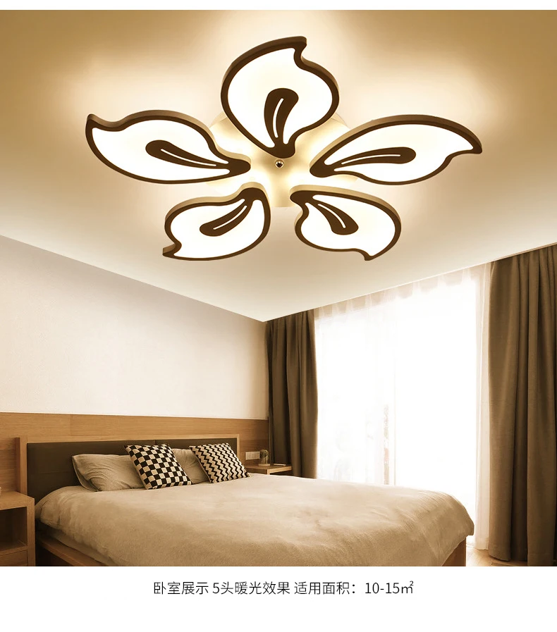 Home Decorative Ceiling Lights Flower Shaped Acrylic LED Ceiling Lamp