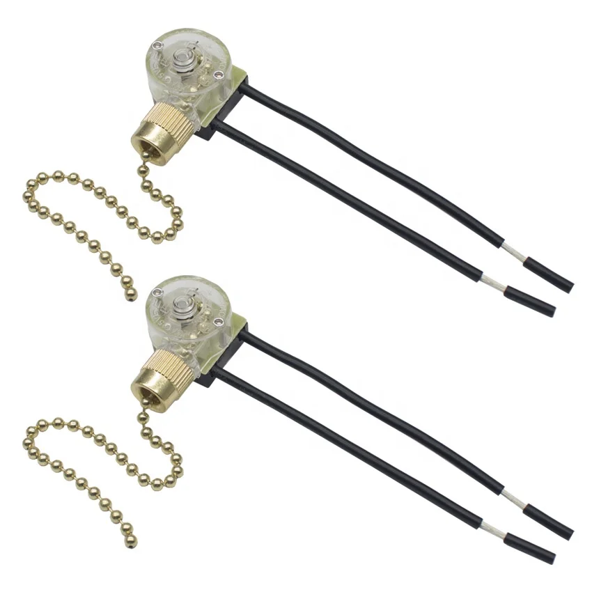 metal ZE-109M genuine Zing Ear OEM Pull Chain On/Off ceiling fan light switch 