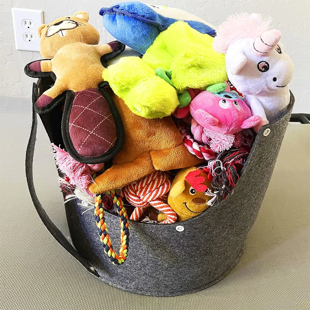 Custom Manufacturer Felt Fabric Storage Baskets Boxes High Quality Bins For Laundry Toys Clothes