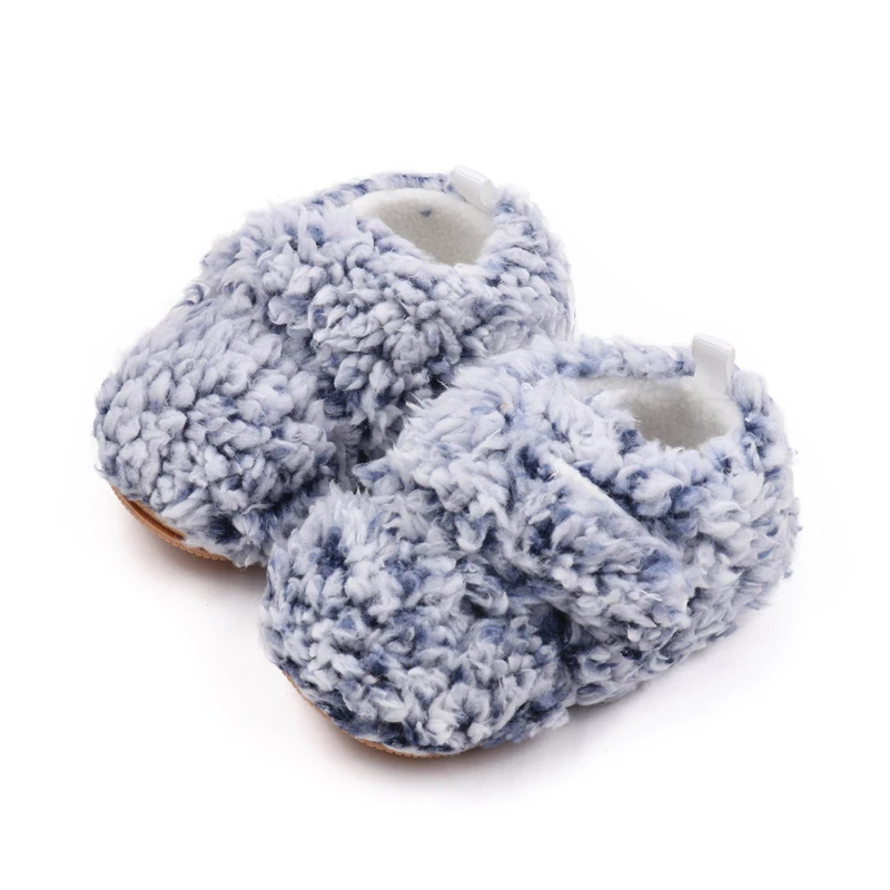 New Autumn and Winter Baby Shoes Thickened Warm Treasure Coral Cotton Walking Shoes details