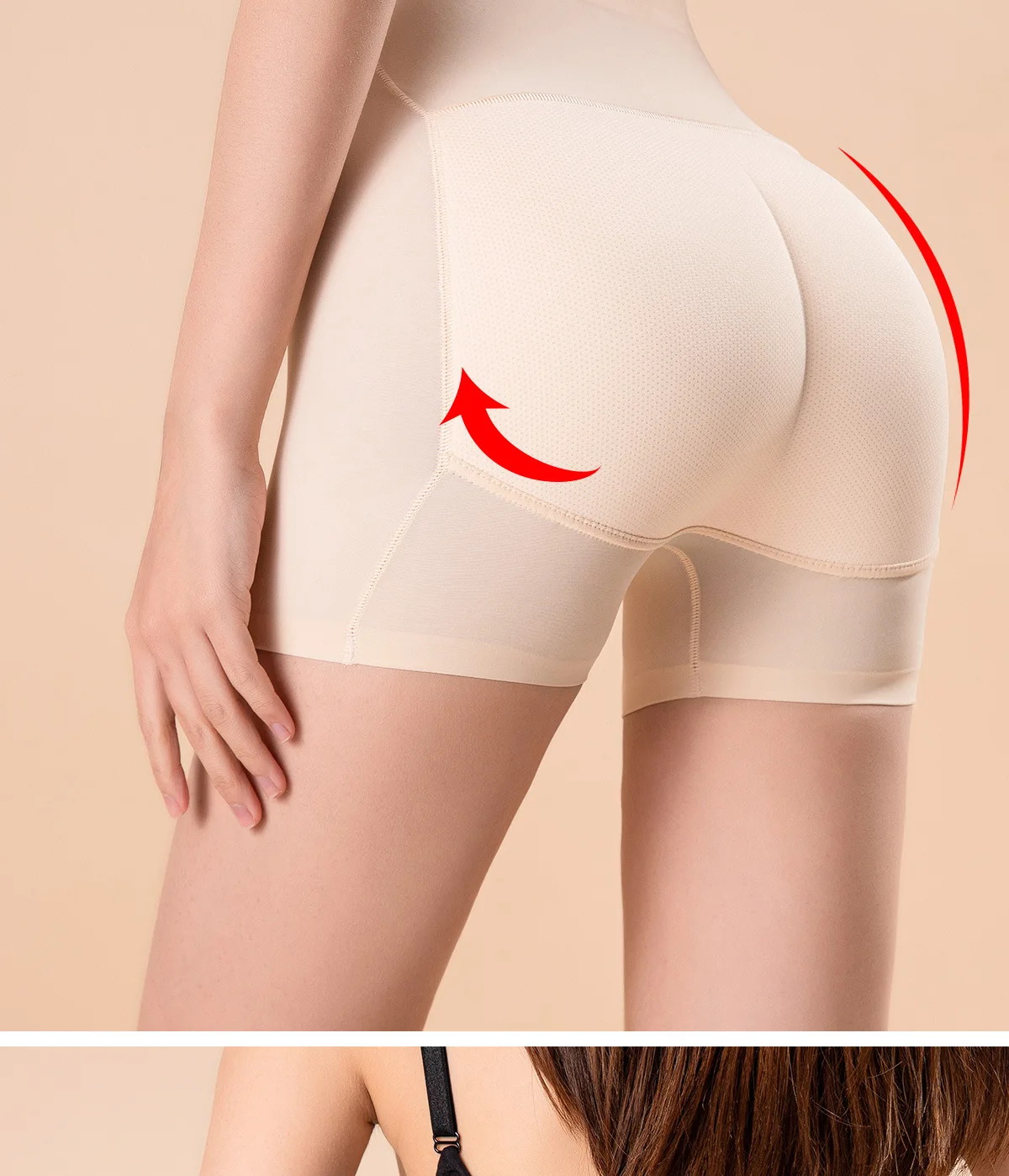 Women Padded Push Up Panties Butt Lifter Shaper Big Ass Buttocks Hip Pads Invisible Control Panties Briefs Underwear Lingerie