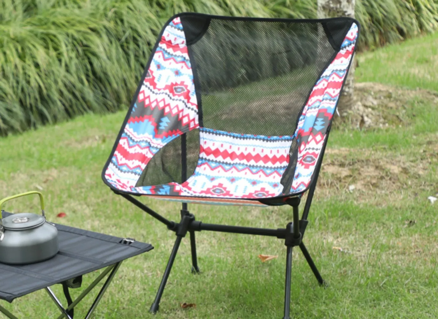 National style super light portable outdoor aluminum folding chair camping moon chair portable actor director chair