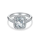 Ring Wedding Rings Set Zircon Diamond Stackable Ring 925 Sterling Silver Wedding Rings Set For Girls