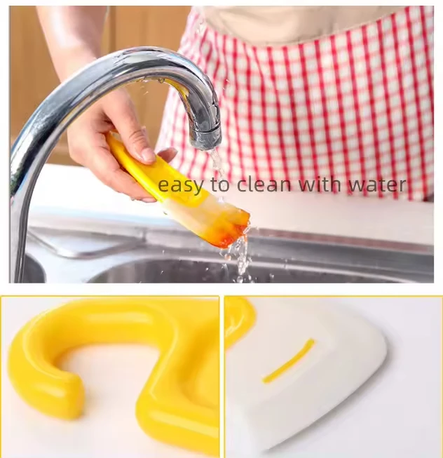 Cheap Silicone Non-Stick Oil Pot Scraper and Butter Spreader Kitchen Accessories for Cooking Tools