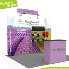 Exhibition Booth New Product Curved Fabric Exhibition Booth Convenient Portable Photo Green Background