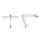 9503LED-FS2 Dimming Beauty Salon Workshop Dental Led Lamp With Floor Stand Reading Lamp Ideal For Home Office