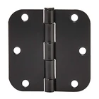 Hinges Plain Hinge Global Residential Door Hinges 3.5" With 5/8" Radius Satin Nickel Plain Bearing Steel Door Hinge