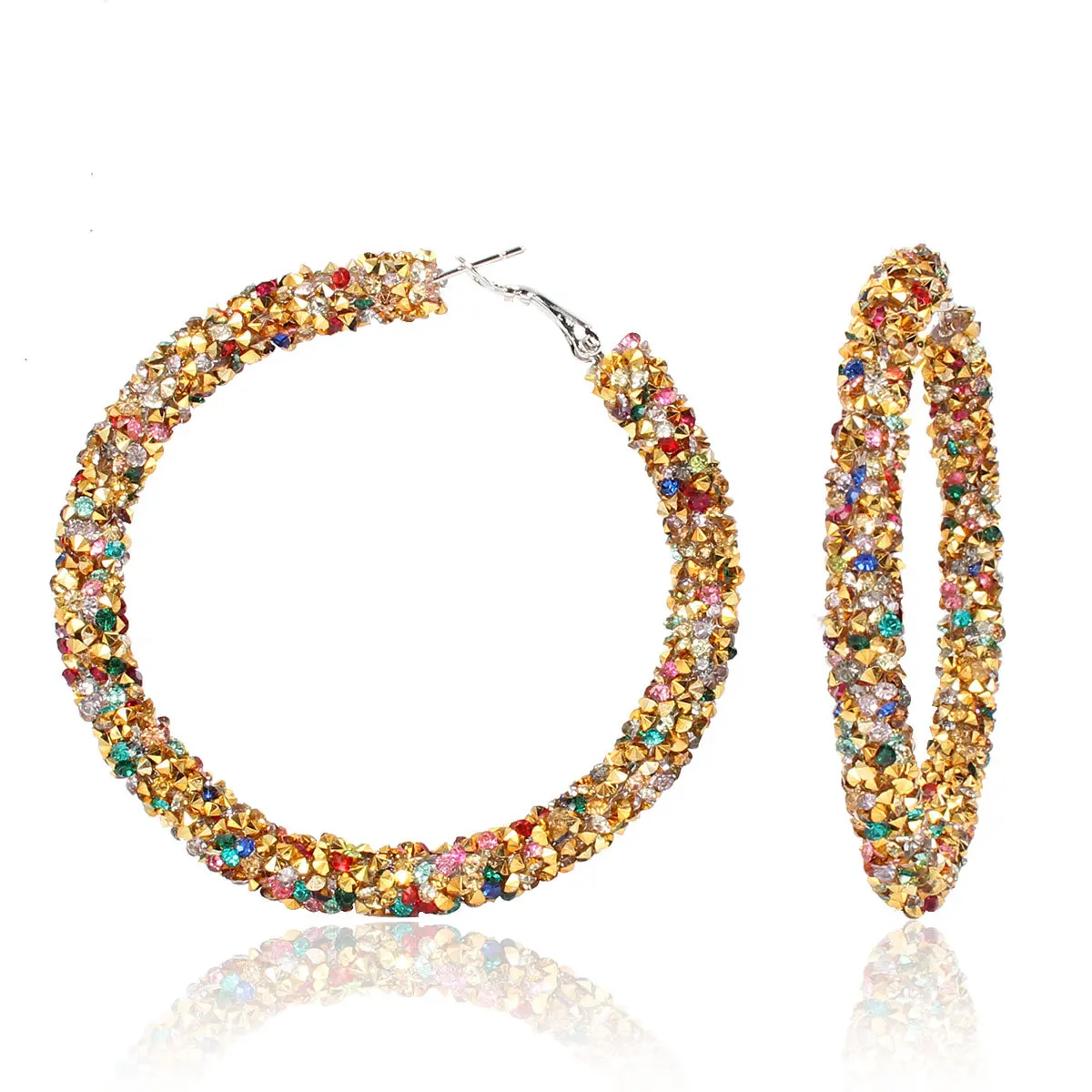 glitter hoop earrings wholesale