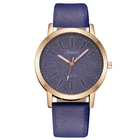 Crystal Vogue Sky Crystal Watch Rome Leather Women Hand Watch Quartz Wristwatch