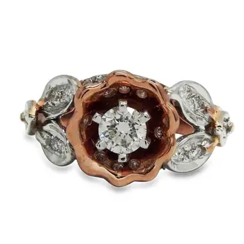 Engagement wedding Ring Big diamond rings jewelry women Reasonable price Gold Ring India Top Jewellery