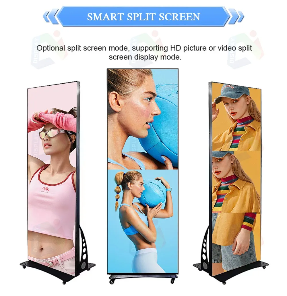 Factory High Quality Ultra-Thin Indoor LED Poster Display Screen Popular Advertising Video Wall and Display Machine for Private factory