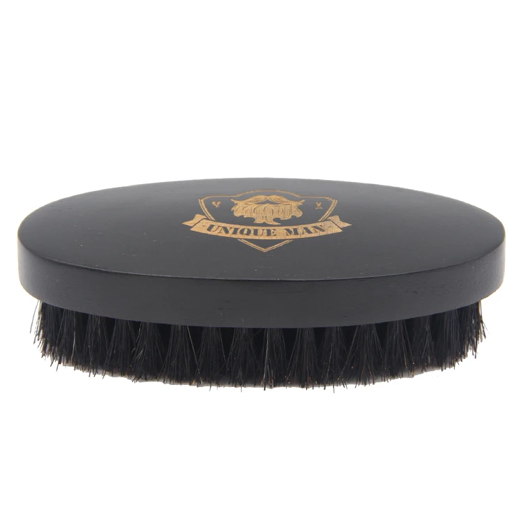 Low MOQ Soft Mustache Brush Detangling Wood Beard Brush For Natural Hair Come Barber Ready To Ship Kit With Beard Brush